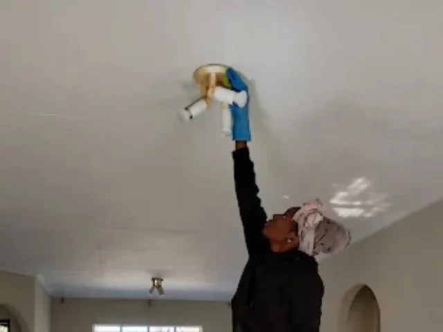 Deep cleaning detail in a Durbanville home