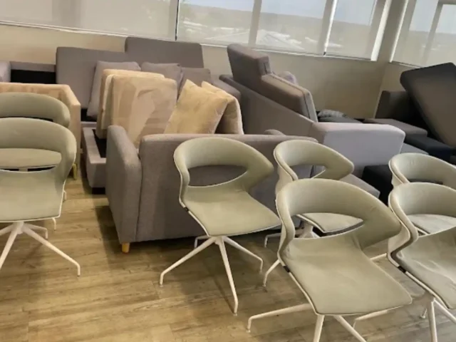 Couch cleaned and refreshed after a professional treatment