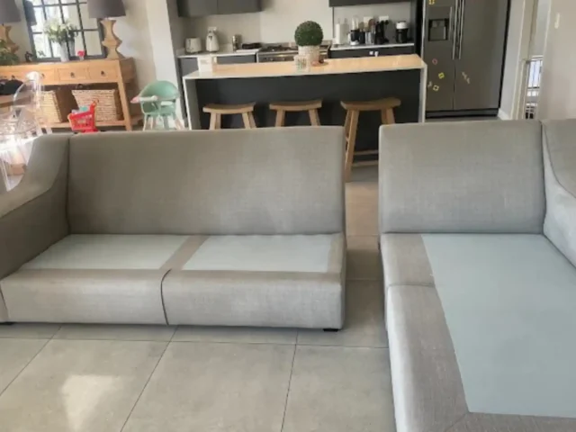 Professional couch cleaning in a Durbanville home