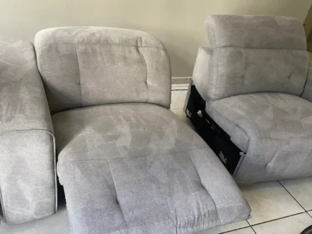 Couch cleaned and refreshed after a professional treatment