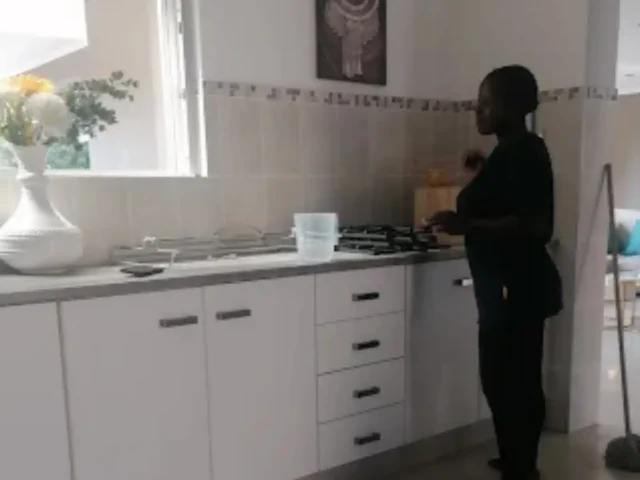 Kitchen cleaning in a Durbanville home