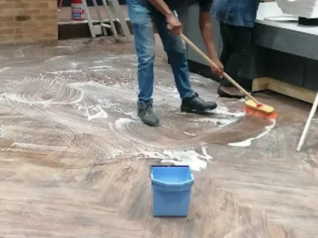 Thorough surface cleaning as part of a deep clean
